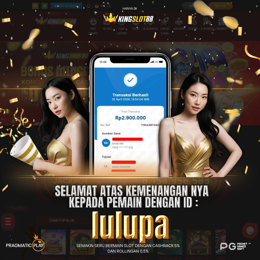 SELAMAT ATAS KEMENANGANNYA UNTUK ID :lulupa