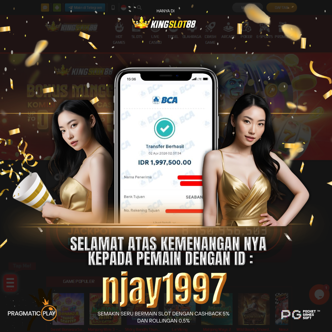 SELAMAT ATAS KEMENANGANNYA UNTUK ID :njay1997