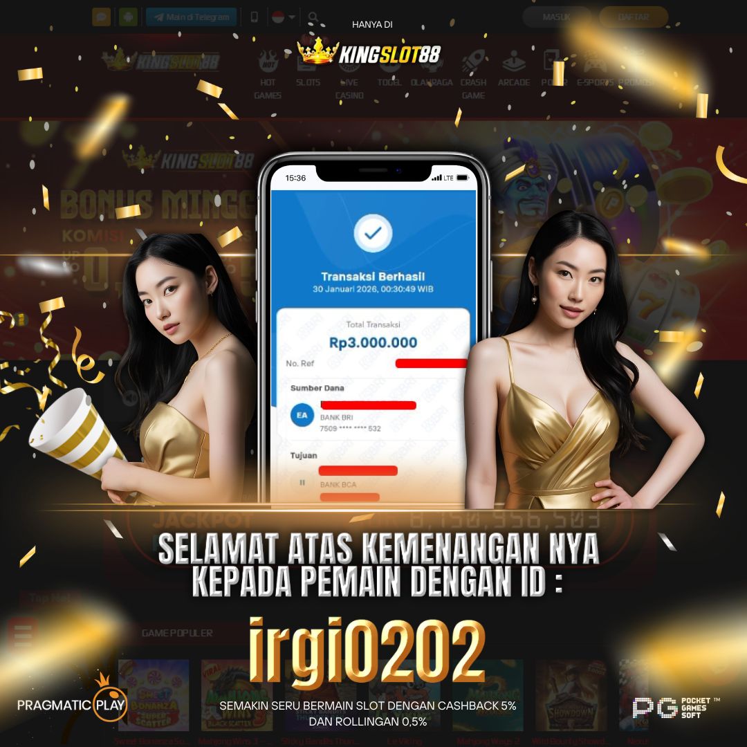 SELAMAT ATAS KEMENANGANNYA UNTUK ID :irgi0202