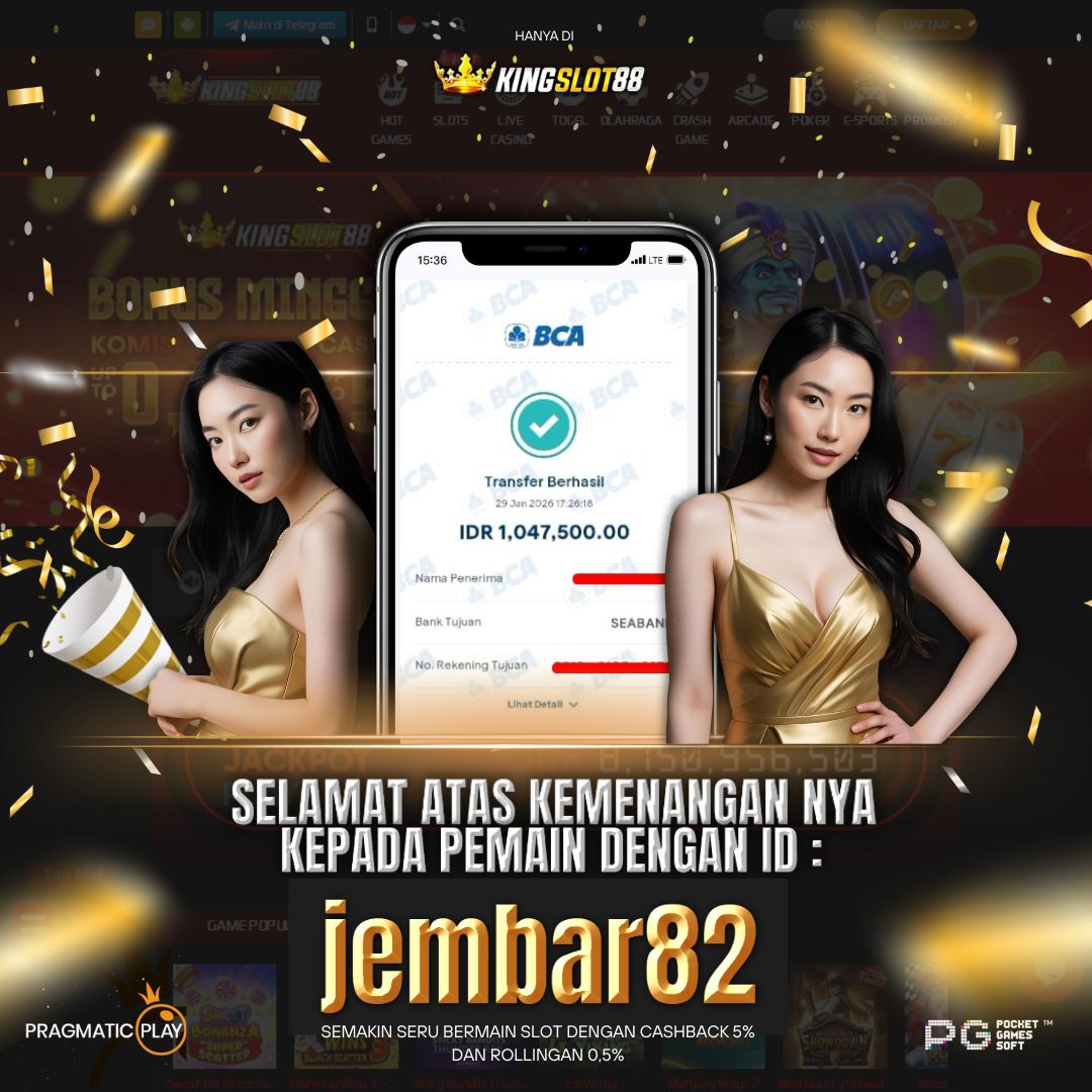 SELAMAT ATAS KEMENANGANNYA UNTUK ID :jembar82