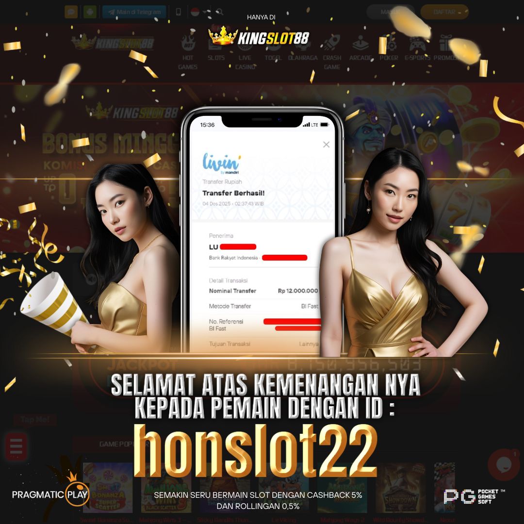 SELAMAT ATAS KEMENANGANNYA UNTUK ID : honslot22