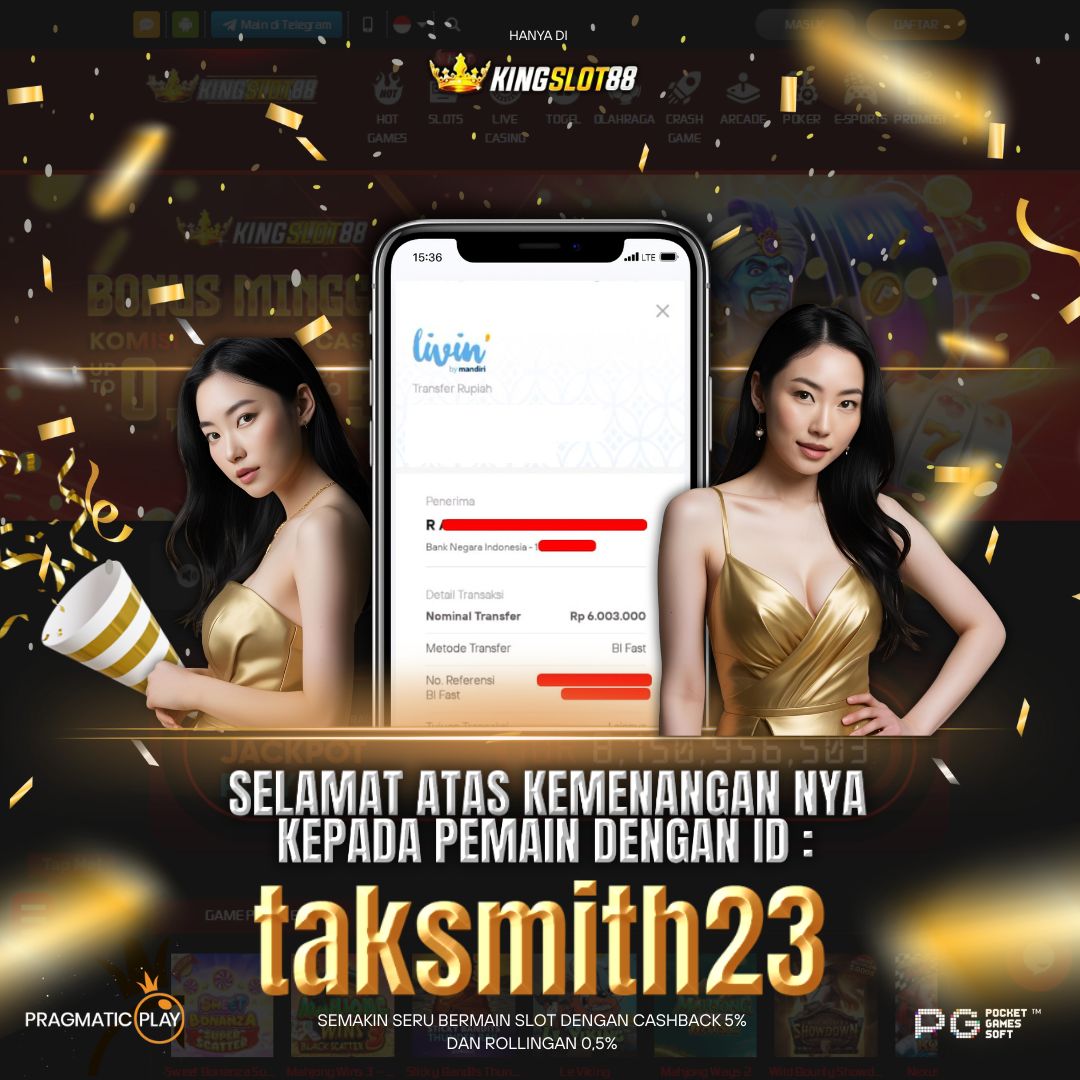 SELAMAT ATAS KEMENANGANNYA UNTUK ID :taksmith23