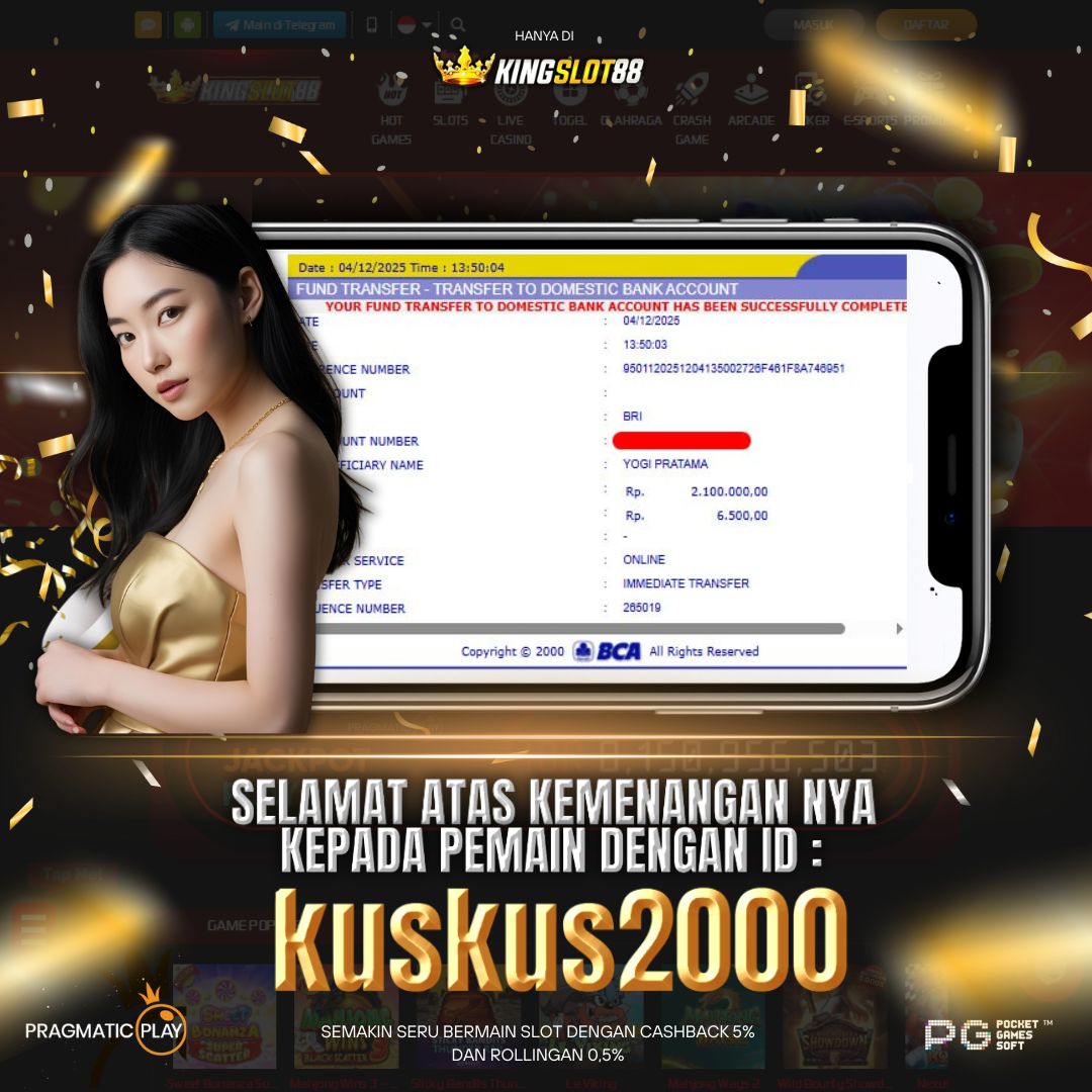 SELAMAT ATAS KEMENANGANNYA UNTUK ID :kuskus2000