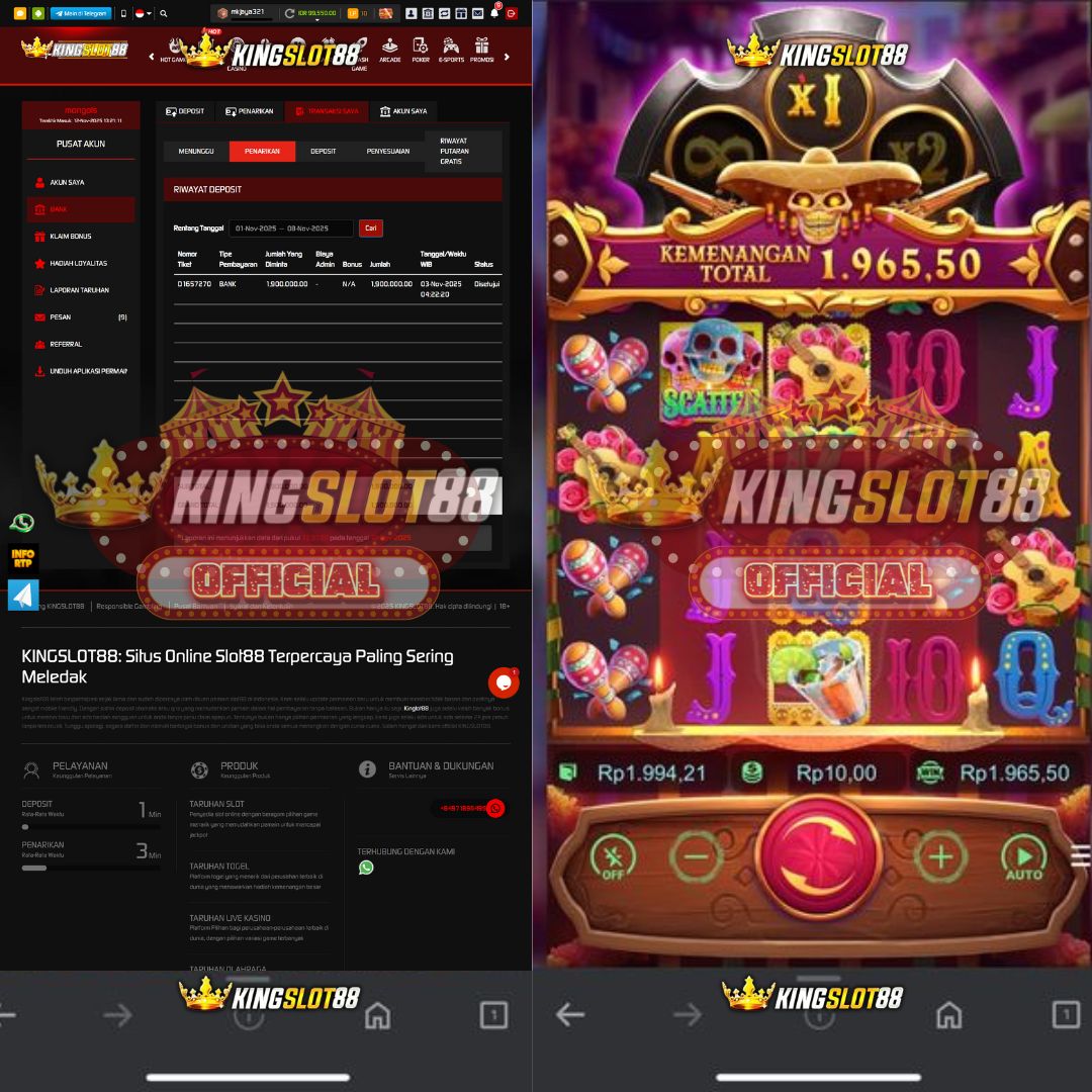 SELAMAT ATAS KEMENAGAN NYA UNTUK ID : MUSANGKING2